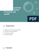Government Policies On The Distribution of Income and Wealth