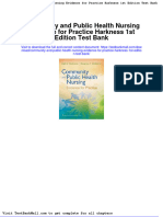 Community and Public Health Nursing Evidence For Practice Harkness 1st Edition Test Bank