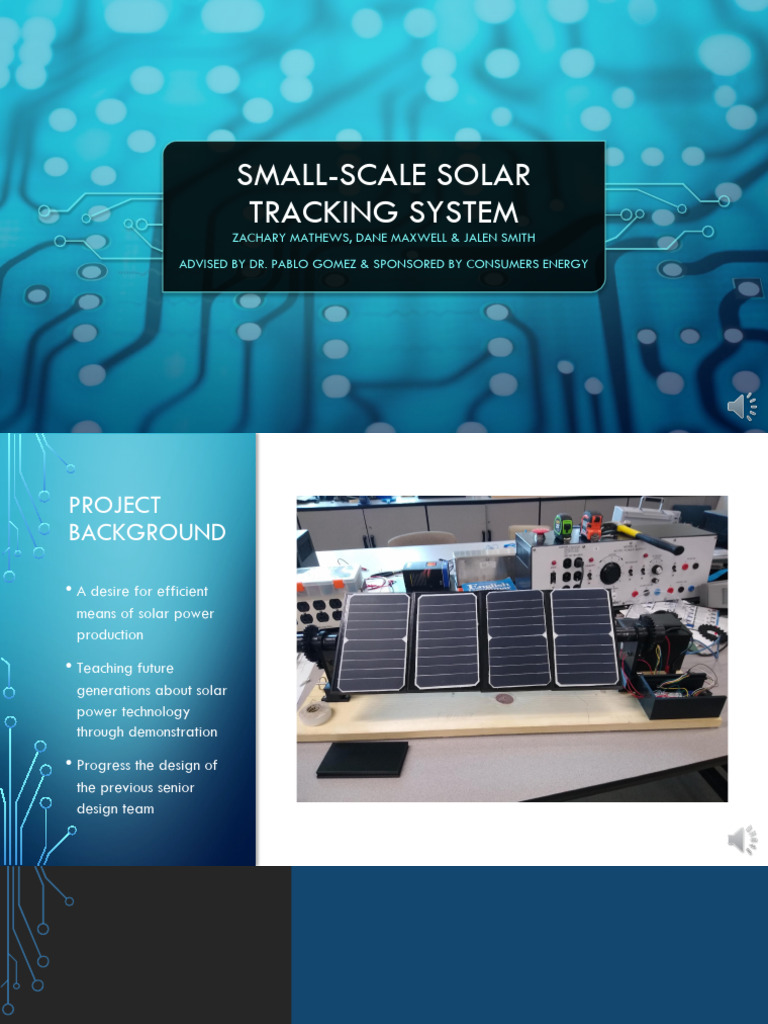 Small-Scale Solar Tracking System Design | PDF | Solar Panel | Solar Power