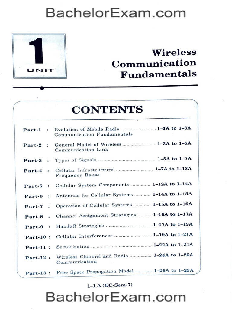 Wireless Mobile Communication Fundamentals | PDF | Discrete Time And ...