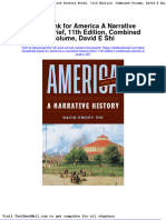 Test Bank For America A Narrative History Brief 11th Edition Combined Volume David e Shi