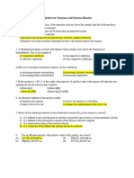 Practice Problem Set - Enzymes