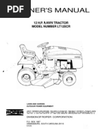 ROPER12HPLAWNTRACTORLT120CROWNERSMANUAL