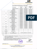 Academic Calendar For Odd 2023 24