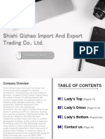 Shishi Qizhao Import and Export Trading Co., LTD.: Catalog For Lady