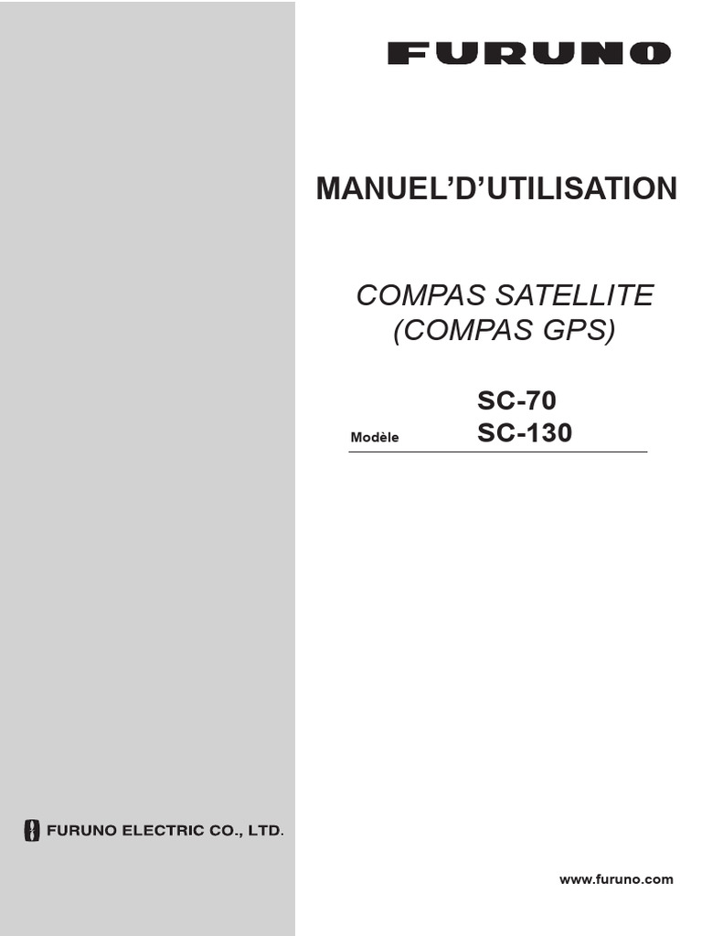Manuel d'utilisation du compas SC-70 | PDF | Radar | Antenne (Radio)