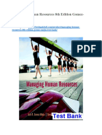 Managing Human Resources 8th Edition Gomez Mejia Test Bank