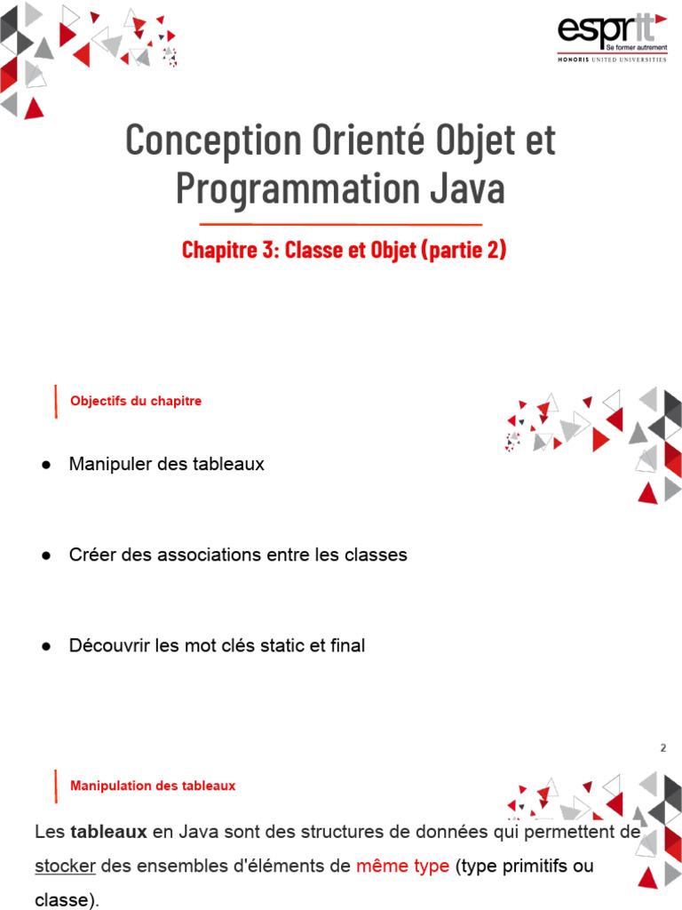 Manipulation des Tableaux en Java | PDF | Java (Langage de ...