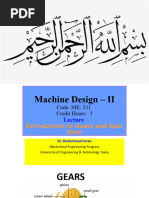 Lecture Design of Spur Gear