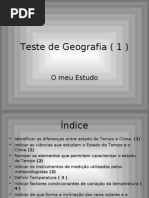 Teste de Geografia ( 1 )