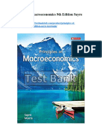 Principles of Macroeconomics 9th Edition Sayre Test Bank