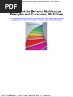 Test Bank For Behavior Modification Principles and Procedures 6th Edition