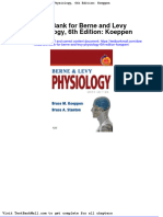 Test Bank For Berne and Levy Physiology 6th Edition Koeppen