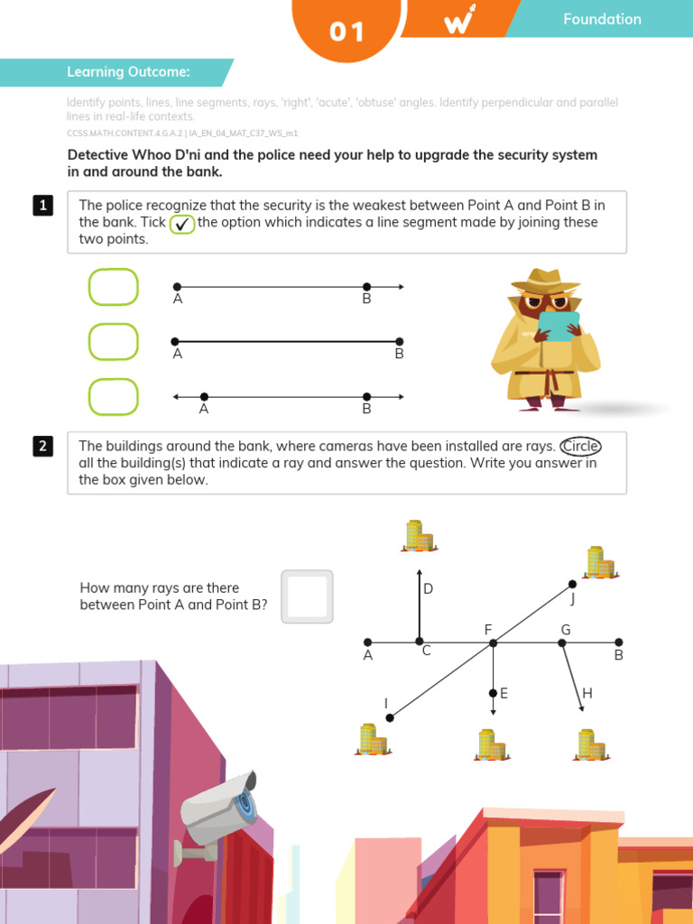 Math Worksheet Basic Geometrical Ideas PDF