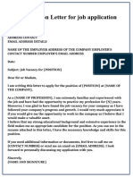 Motivation Letter For Job Application 3