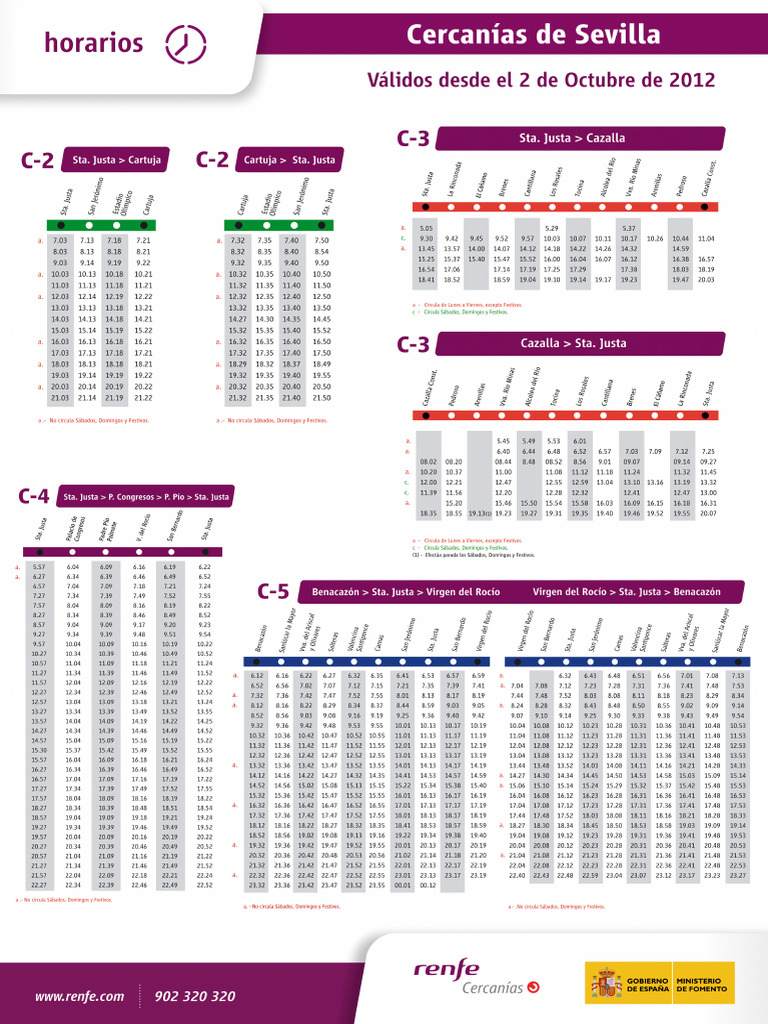 horarioscercaniasc2c3c4c5 PDF