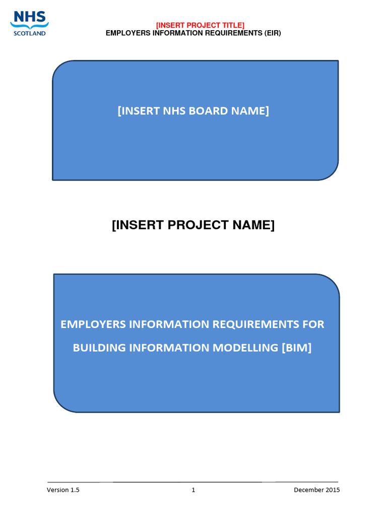 NHS BIM Employers Information Requirements | PDF | Building Information ...