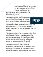Blood Confession For Covenant Nation
