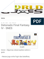 World Games - Detonado Final Fantasy IV - SNES