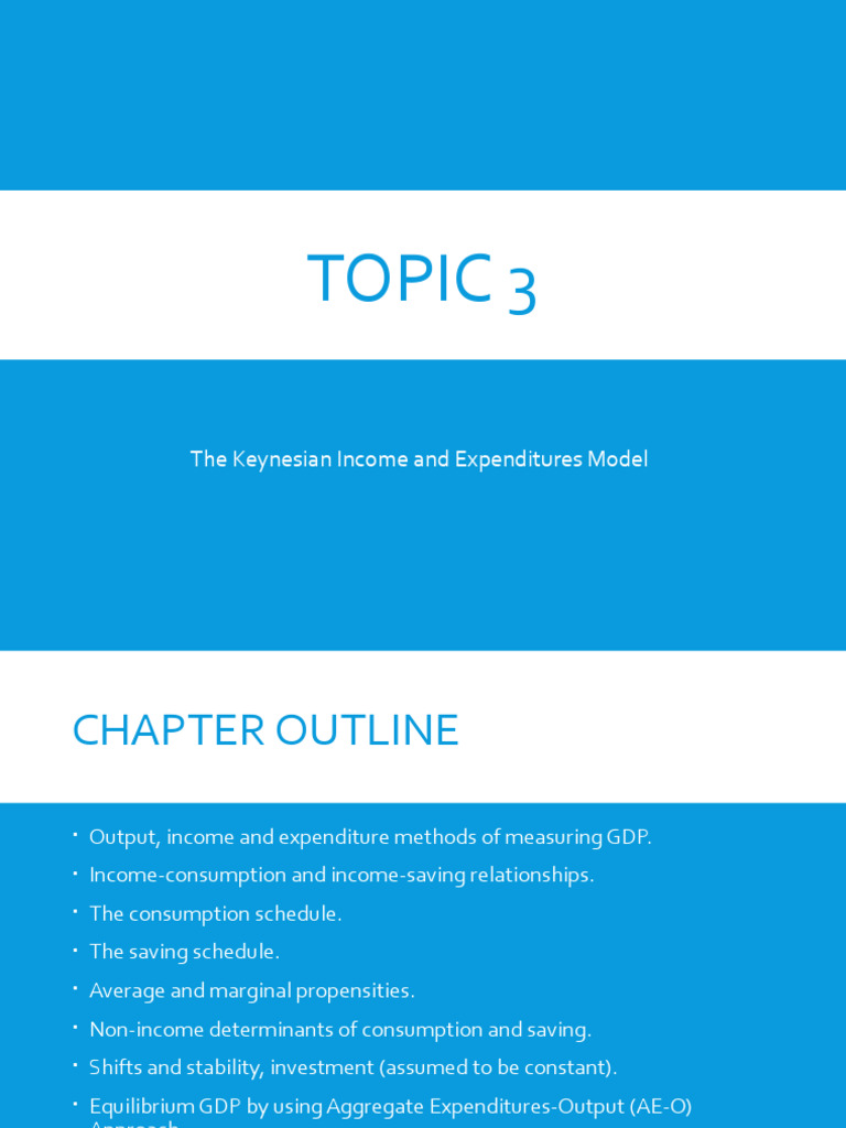 Topic 3 the keynesian income and expenditures model pdf