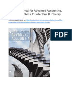 Solution Manual For Advanced Accounting 6th Edition Debra C Jeter Paul K Chaney