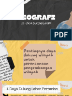 Geografi XII Daya Dukung Lahan