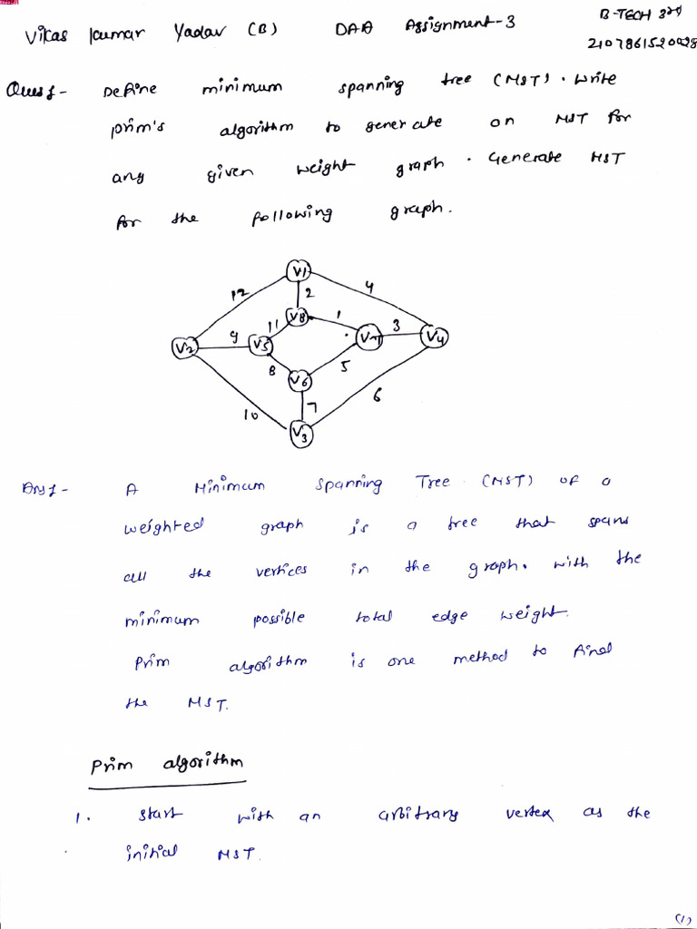 DAA Assignment 3 | PDF