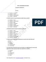 Arquitetura de Redes - Teste - Equipamentos de Rede