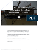 In Situ Concrete Vs Prefabricated Steel - Pros and Cons To Consider