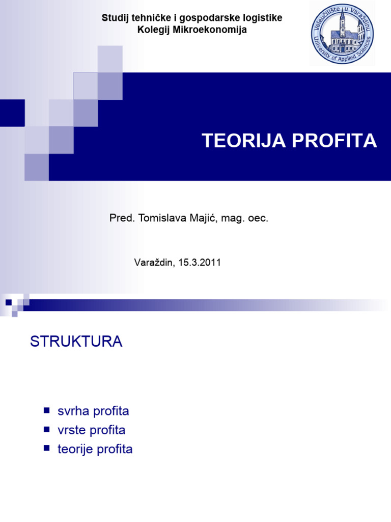 Teorija Profita | PDF