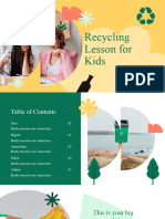 Recycling Lesson For Kids Presentation Green Variant