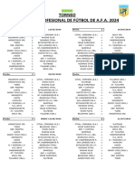 Fixture Torneo LPF 2024 