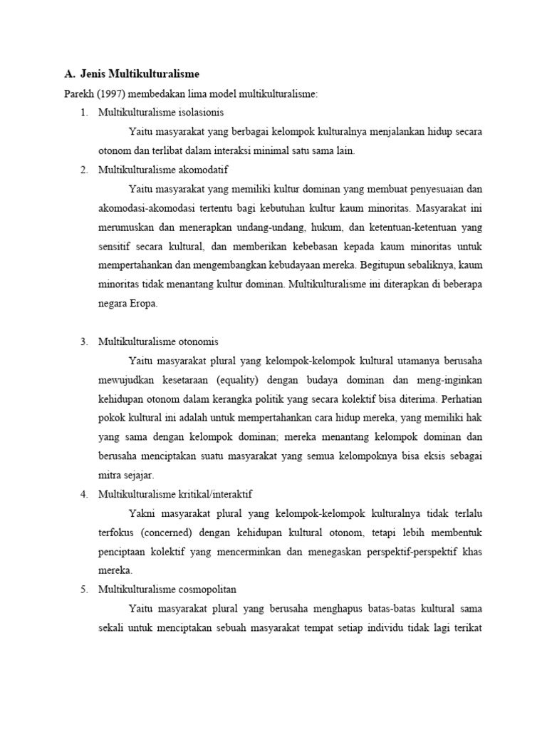 Contoh Multikultural Pdf