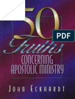 50  verdades  a  respeito do Ministério Apostólico