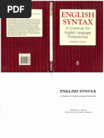 A Comprehensive Grammar of The English Language PDF | PDF