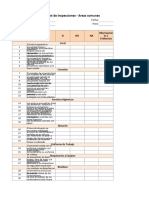 Checklist de Inspecciones - Areas Comunes