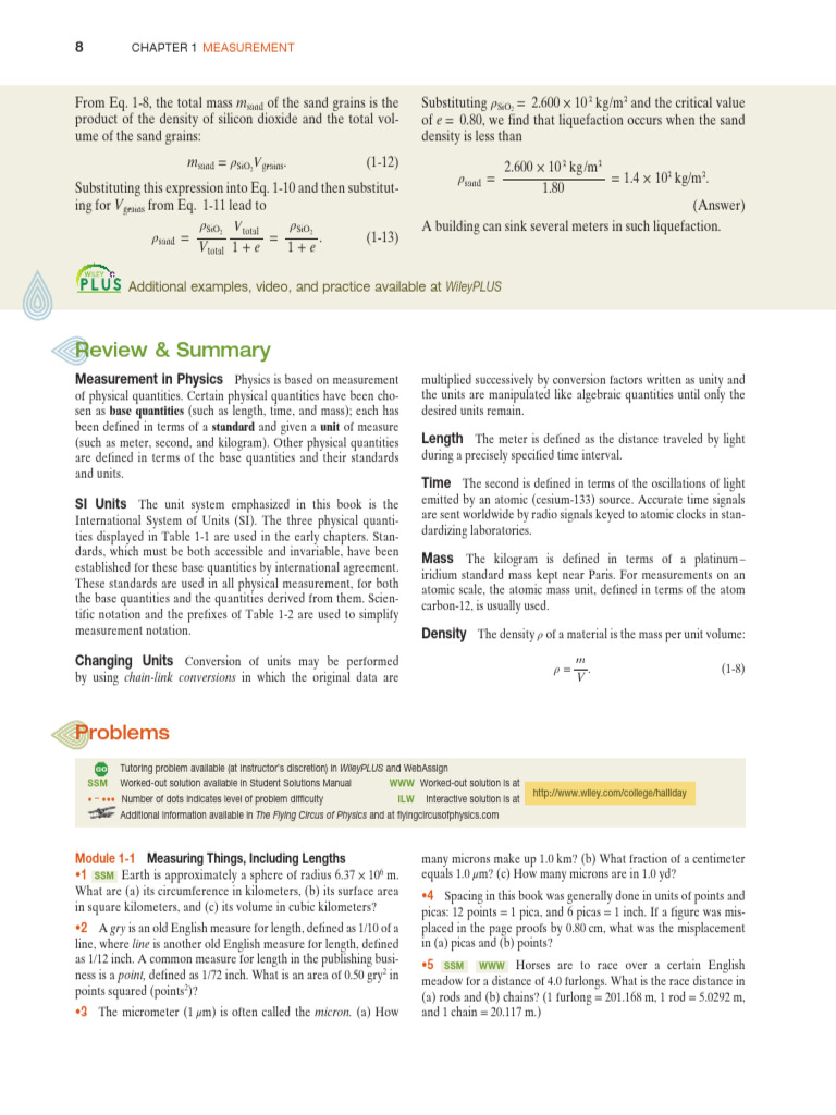 Review & Summary Problems PDF Teaspoon Volume