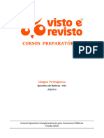 Língua Portuguesa - Vunesp - Língua Portuguesa - Questões de Reforço 011 - Adjetivo