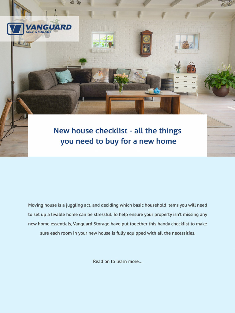 Include these things to buy on your new house checklist by kpkrish012 -  Issuu