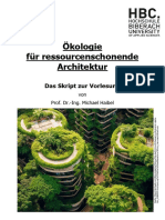 Skript Ökologie Für Ressourcenschonende Architektur - Ausgabe 2023