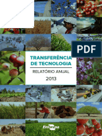 Transferência de Tecnologia: Relatório Anual