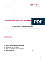 Landscape Analysis For India Food Systems Dashboard