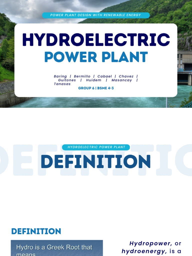 Hydroelectric Power Plant | PDF | Hydroelectricity | Power Station