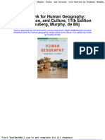 Test Bank For Human Geography People Place and Culture 11th Edition by Fouberg Murphy de Blij