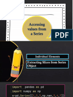 5 - Series Indexing & Accessing Values