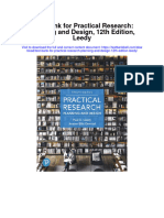 Test Bank For Practical Research Planning and Design 12th Edition Leedy