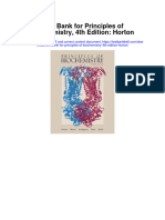 Test Bank For Principles of Biochemistry 4th Edition Horton