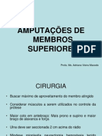 Aula V - Níveis de Amputação de MMSS