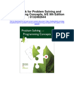 Test Bank For Problem Solving and Programming Concepts 9 e 9th Edition 0132492644