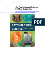 Test Bank For Psychological Science 6th Edition Gazzaniga